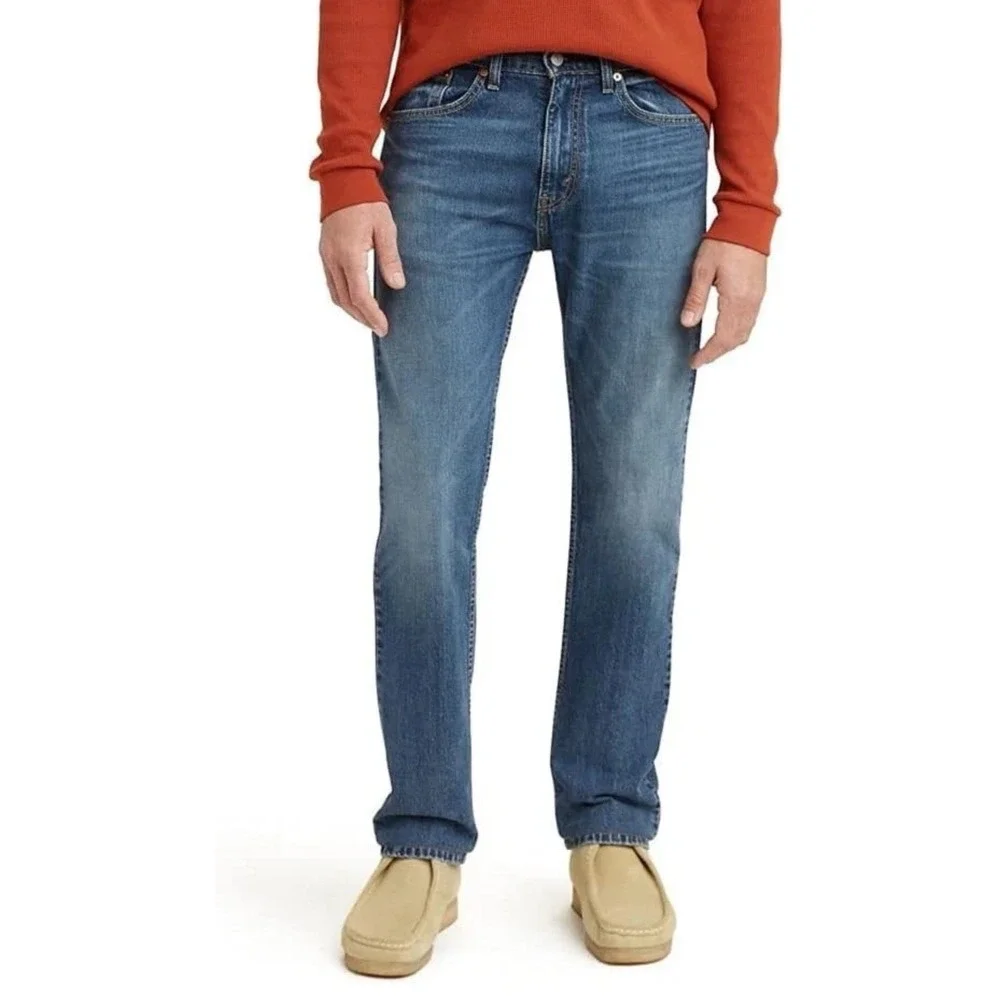 Levi's 505 Regular Fit Straight Leg Men's Jeans 30x32 Stonewash Denim Zipper Fly